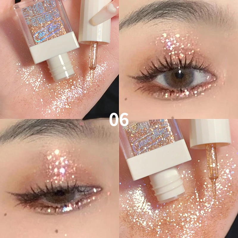 Peach Pink Gold Liquid Eyeshadow Glitter Shiny Diamond Eye Liner Pen Eye Shadow Long-lasting Shimmer Pigmented Brighten Cosmetic 
Peach Pink Gold Liquid Eyeshadow Glitter Shiny Diamond Eye Liner Pen Eye Shadow Long-lasting Shimmer Pigmented Brighten Cosmetic