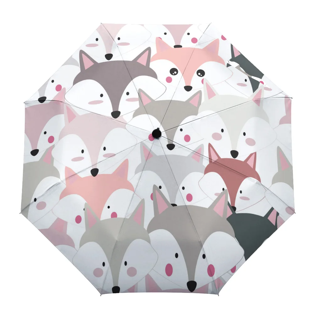 Fox Intensive Colored Rain Foldable Umbrella for Women Males Eight Strands Sunny Umbrella Fully-automatic Umbrella
Fox Intensive Colored Rain Foldable Umbrella for Women Males Eight Strands Sunny Umbrella Fully-automatic Umbrella