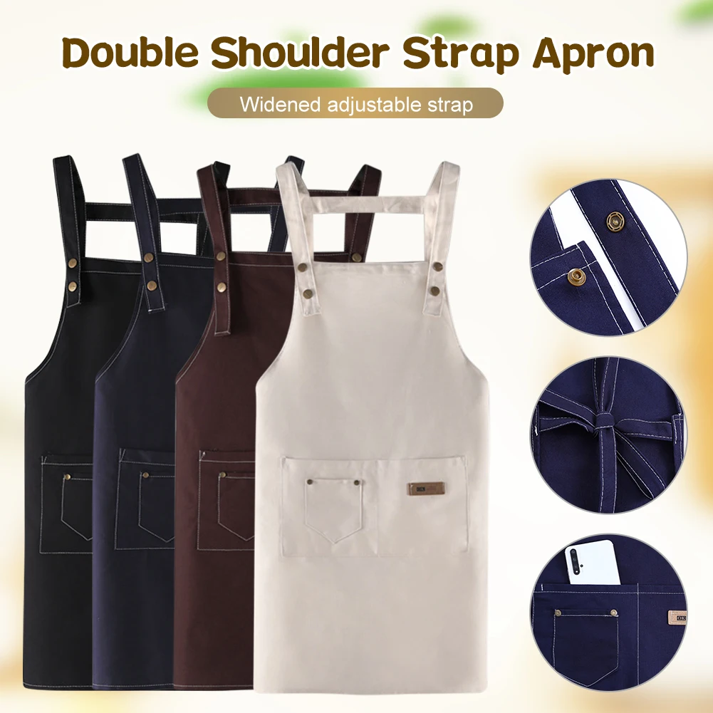 Kitchen Apron Waterproof Oilproof Cooking Apron Household Cleaning Apron With Pockets Adjustable Shoulder Strap Canvas Apron
Kitchen Apron Waterproof Oilproof Cooking Apron Household Cleaning Apron With Pockets Adjustable Shoulder Strap Canvas Apron