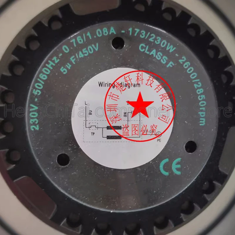 Оригинальный вентилятор 100% рабочий FJ250N0000 230V 50/60Hz 0 76/1.08A 173/230W