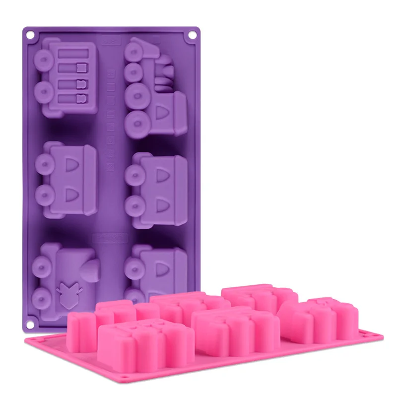 6 полостей Мультфильм Поезд 3D силиконовая форма для торта DIY силиконовая форма для шоколада и мыла
6 полостей Мультфильм Поезд 3D силиконовая форма для торта DIY силиконовая форма для шоколада и мыла