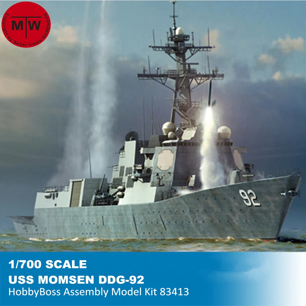 HobbyBoss 83413 1/700 Scale USS Momsen DDG-92 Military Plastic Assembly Model Kits 
HobbyBoss 83413 1/700 Scale USS Momsen DDG-92 Military Plastic Assembly Model Kits