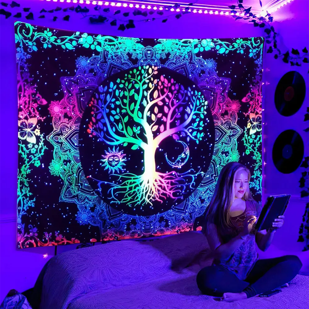 Bright Starry Sky Planet Tapestry Mandala Boho Wall Hanging Witchcraft Sun Moon Spaceman Owl Lion Wolf UV Light Reactive Tapestr
Bright Starry Sky Planet Tapestry Mandala Boho Wall Hanging Witchcraft Sun Moon Spaceman Owl Lion Wolf UV Light Reactive Tapestr