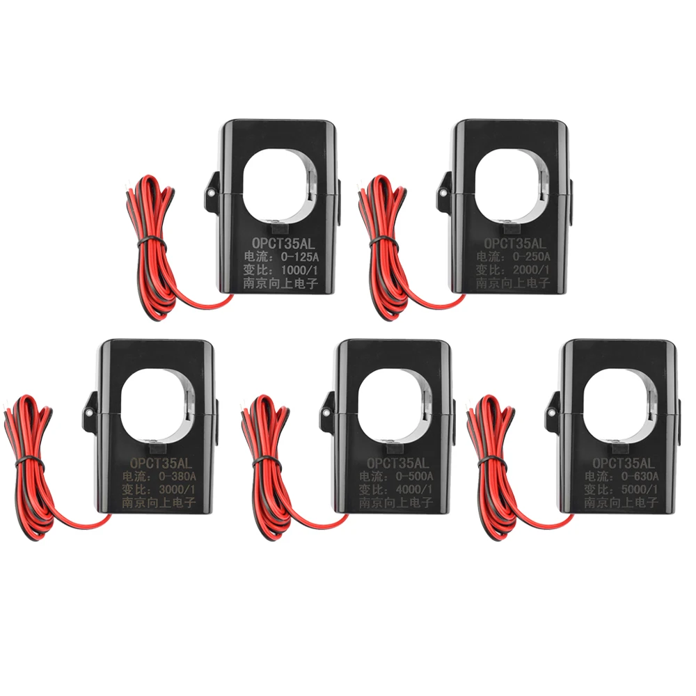 Split Core Current Transformer Factory OPCT35AL 1000/1 3000/1 5000/1 125A 630A Silicon Iron Core Open Type AC Clamp 0.5 Class
Split Core Current Transformer Factory OPCT35AL 1000/1 3000/1 5000/1 125A 630A Silicon Iron Core Open Type AC Clamp 0.5 Class