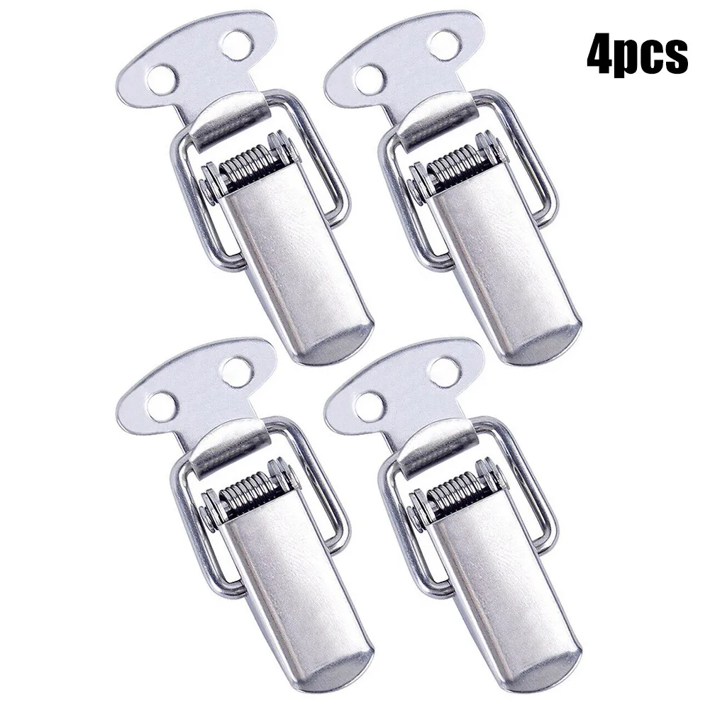 4PCS Hardware Cabinet Boxes Spring Loaded Latch Catch Toggle Hasp Mild Steel Hasp For Wood Box Clasp Closures Crate Lock
4PCS Hardware Cabinet Boxes Spring Loaded Latch Catch Toggle Hasp Mild Steel Hasp For Wood Box Clasp Closures Crate Lock