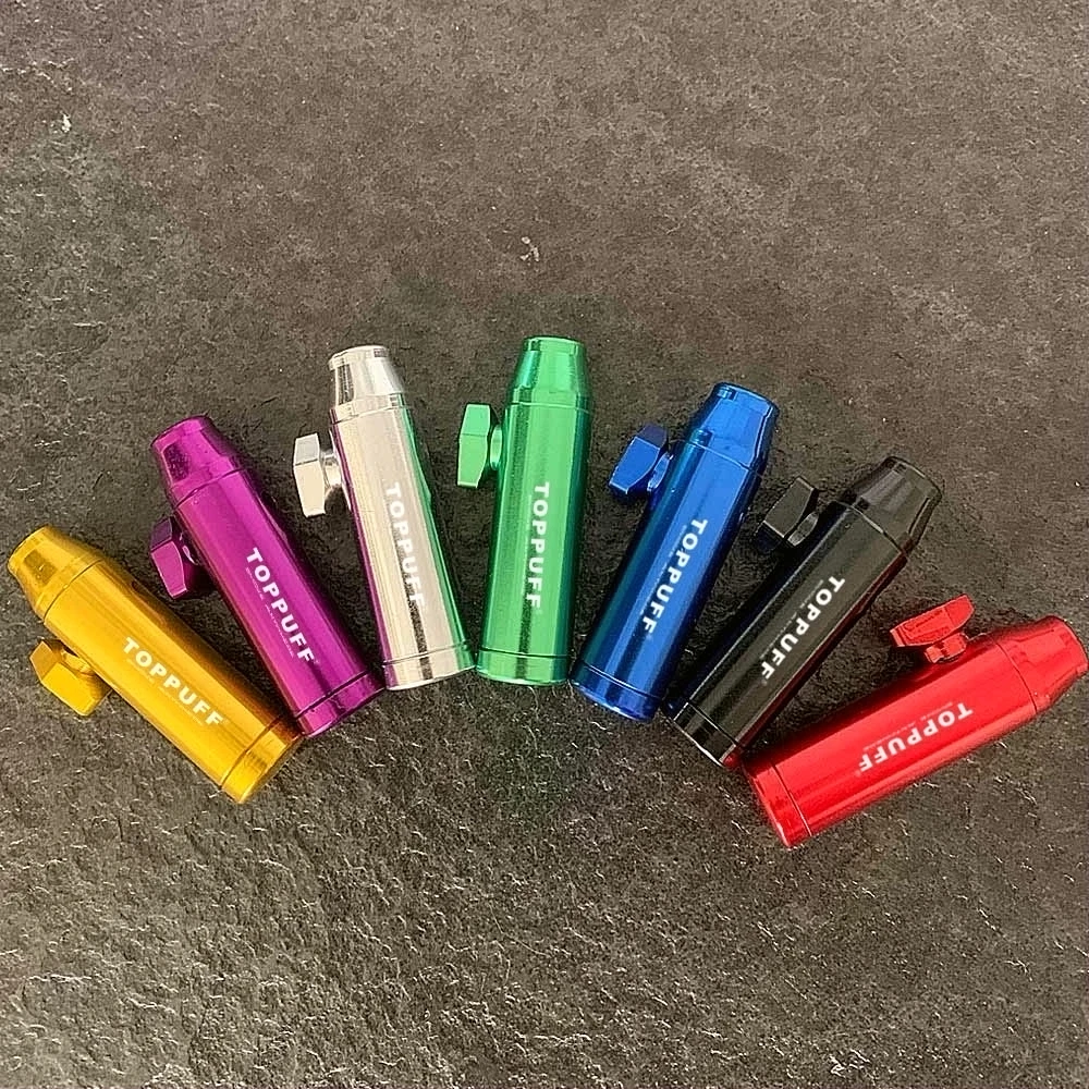 4Pcs Two Types Portable Aluminum Snuff Snorter Dispenser Powder Snuffer Bullet Rocket Sniffer With LOGO pijpbeurt mannen
4Pcs Two Types Portable Aluminum Snuff Snorter Dispenser Powder Snuffer Bullet Rocket Sniffer With LOGO pijpbeurt mannen