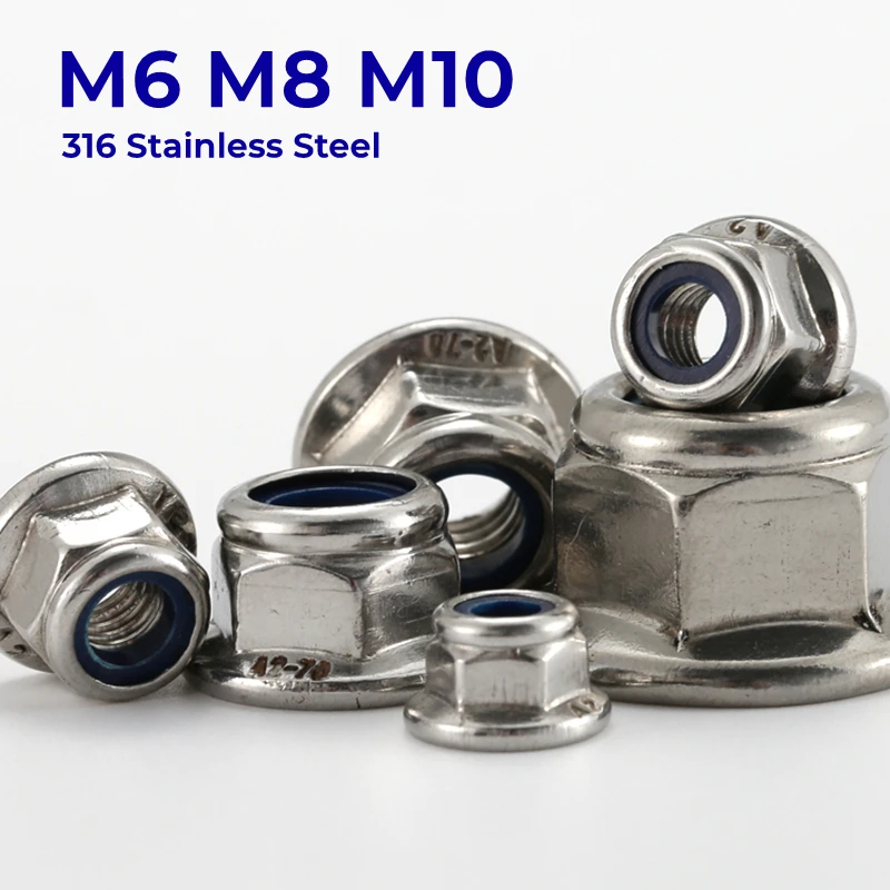 M6 M8 M10 316 Stainless Steel Hex Nylon Insert Lock Nut Hexagon Self-locking Lock Nuts Locking Nut With Pad
M6 M8 M10 316 Stainless Steel Hex Nylon Insert Lock Nut Hexagon Self-locking Lock Nuts Locking Nut With Pad