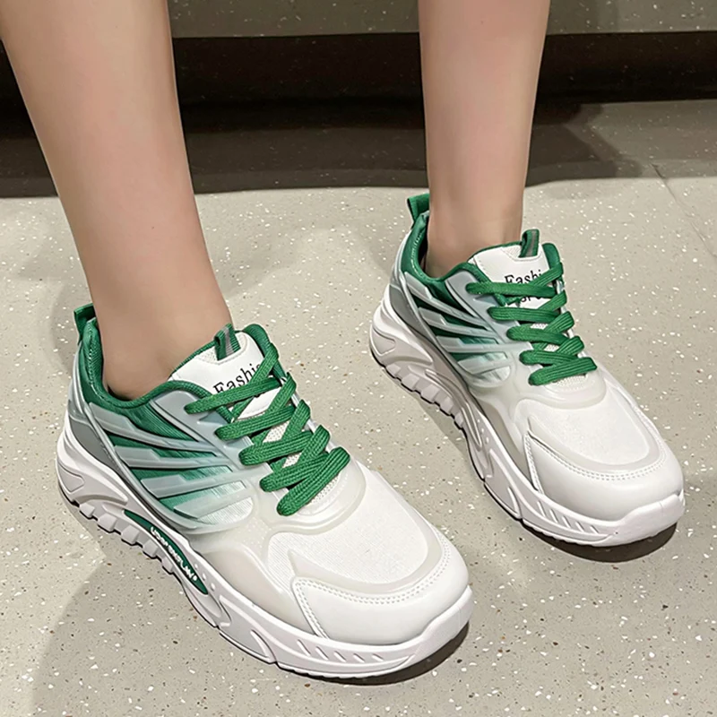 Lucyever Fashion Mixed Color Sneaker Shoes for Women Spring Lace Up Platform Vulcanized Shoes Woman Thick Bottom Sneakers Mujer
Lucyever Fashion Mixed Color Sneaker Shoes for Women Spring Lace Up Platform Vulcanized Shoes Woman Thick Bottom Sneakers Mujer