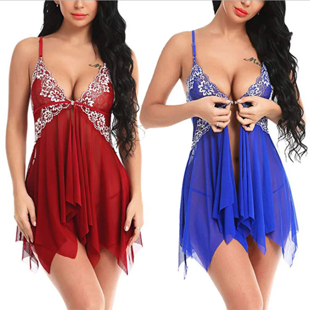 Wear Silk Ladies New Sexy Lace Lingerie Bride Summer Night Gown Red Transparan Backless Sexy Robe Women's Sleepwear Robes Satin 
Wear Silk Ladies New Sexy Lace Lingerie Bride Summer Night Gown Red Transparan Backless Sexy Robe Women's Sleepwear Robes Satin