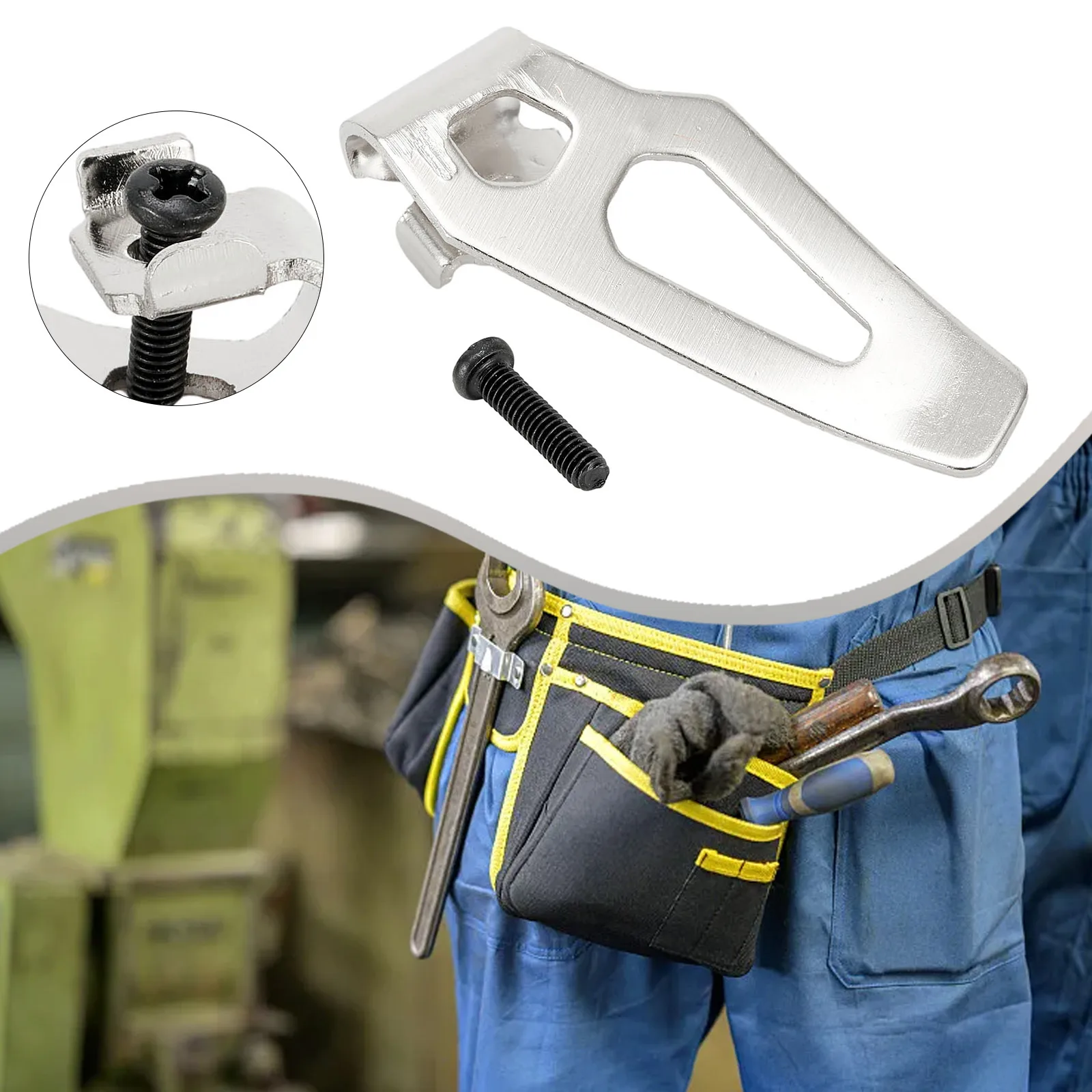 1pc Belt Hook Clip Power Tool Parts 42-70-0490 Metal Belt Clip With Screw Drill Belt Clips For Drills Impact Drivers
1pc Belt Hook Clip Power Tool Parts 42-70-0490 Metal Belt Clip With Screw Drill Belt Clips For Drills Impact Drivers