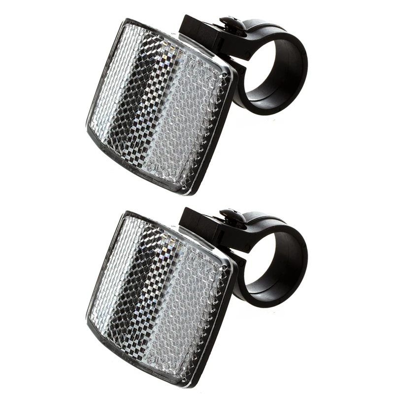 2X Reflectors Bike Handlebar Support Moto, Silver - Front
2X Reflectors Bike Handlebar Support Moto, Silver - Front