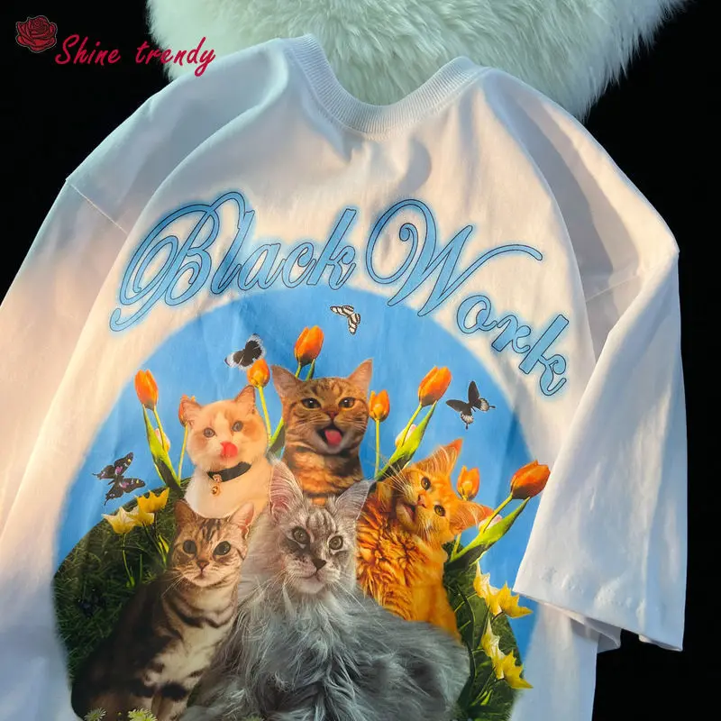 Women's T Shirt Harajuku Cat T-shirt Women Ullzang Miyazaki Hayao T-shirt Studio Ghibli Cartoon Anime Female T-shirt Clothes
Women's T Shirt Harajuku Cat T-shirt Women Ullzang Miyazaki Hayao T-shirt Studio Ghibli Cartoon Anime Female T-shirt Clothes