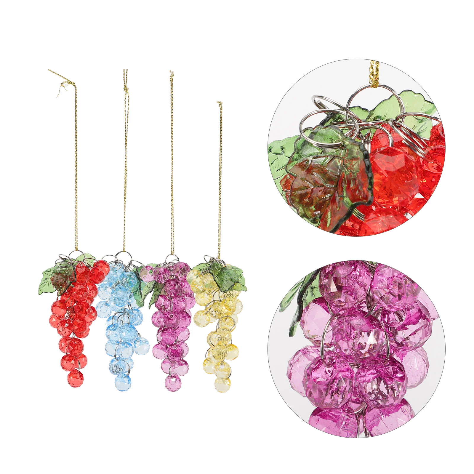 4 Pcs Grape Hanging Ornament Beaded Trim Decorate Home Gift Acrylic Wedding Props
4 Pcs Grape Hanging Ornament Beaded Trim Decorate Home Gift Acrylic Wedding Props
