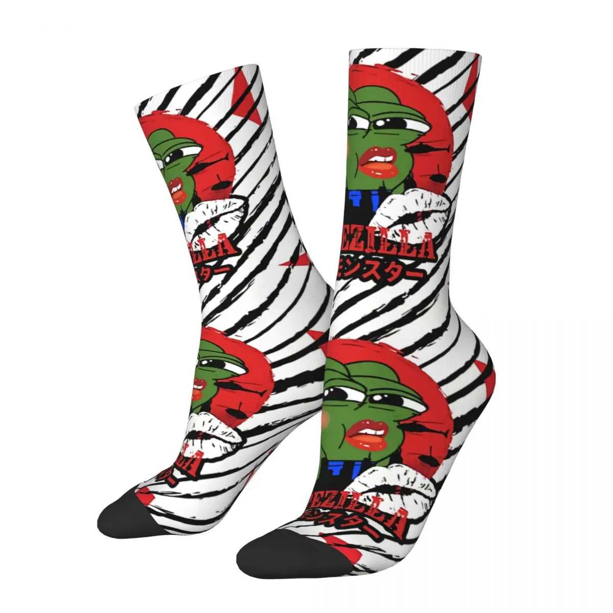 Funny Men's Socks Monster Pepezilla Vintage Pepe The Frog Hip Hop Seamless Crew Sock Gift Pattern Printed
Funny Men's Socks Monster Pepezilla Vintage Pepe The Frog Hip Hop Seamless Crew Sock Gift Pattern Printed