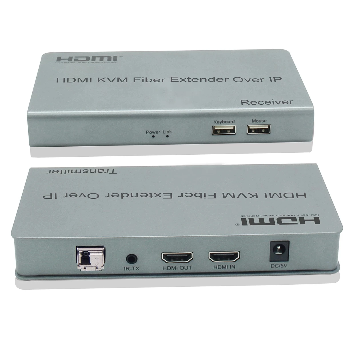 HDMI Fiber Optic USB KVM Extender 20Km over LC Fiber Cable Video Transmitter HDMI KVM Fiber Extender over IP by network switch
HDMI Fiber Optic USB KVM Extender 20Km over LC Fiber Cable Video Transmitter HDMI KVM Fiber Extender over IP by network switch
