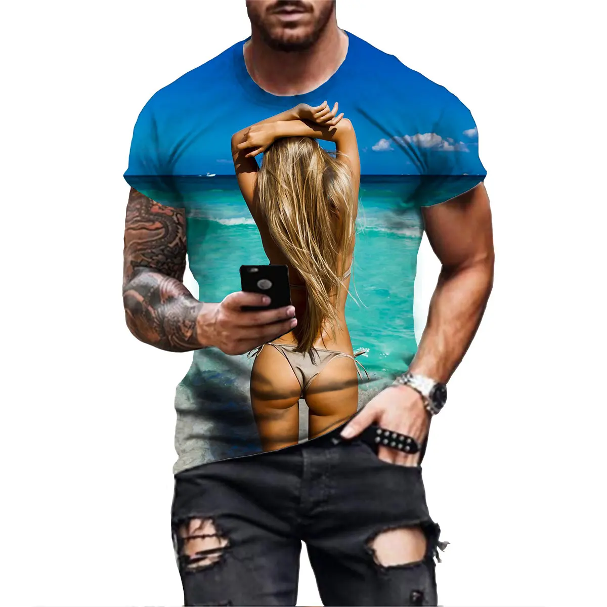 Summer Beach Beauty T Shirt Men T-shirt Sexy Girls Beach Beauty Bikini Model T Shirt 3d Anime Tshirts Mens Clothing
Summer Beach Beauty T Shirt Men T-shirt Sexy Girls Beach Beauty Bikini Model T Shirt 3d Anime Tshirts Mens Clothing