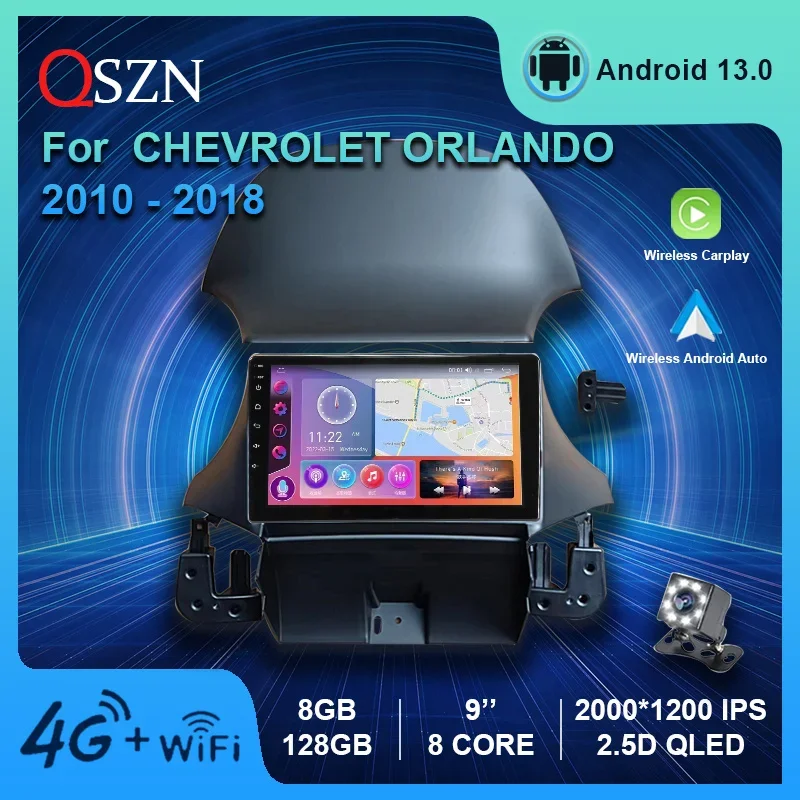 QSZN For Chevrolet Orlando 2010 -2018 2K QLED Android 12 Car Radio Multimedia Video Player GPS 4G Carplay Auto Navigation Stereo
QSZN For Chevrolet Orlando 2010 -2018 2K QLED Android 12 Car Radio Multimedia Video Player GPS 4G Carplay Auto Navigation Stereo