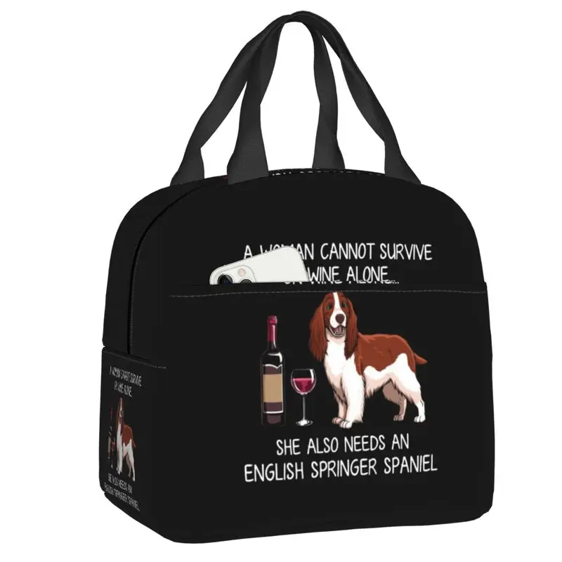 English Springer Spaniel And Wine Funny Dog Thermal Insulated Lunch Bag Puppy Lover Portable Lunch Container for School Food Box
English Springer Spaniel And Wine Funny Dog Thermal Insulated Lunch Bag Puppy Lover Portable Lunch Container for School Food Box
