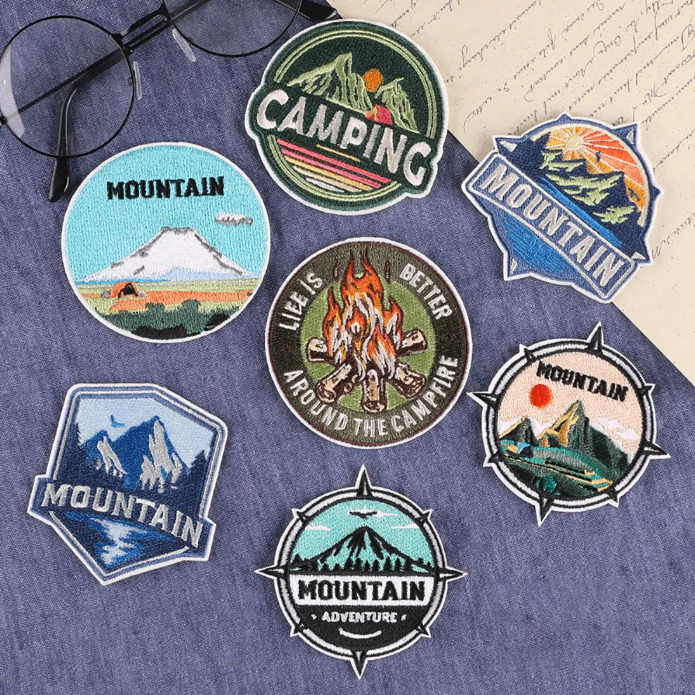 Mountain Adventure Patch Outdoor Camping Embroidered Patches On Clothes Applique Iron On Patches For Clothing Waves Stickers DIY
Mountain Adventure Patch Outdoor Camping Embroidered Patches On Clothes Applique Iron On Patches For Clothing Waves Stickers DIY