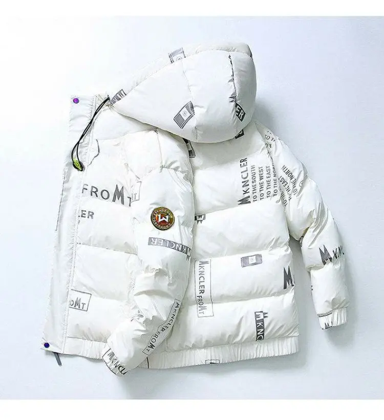 Men's fashion winter white duck down jacket Korean version of the trend of thickening short shiny jacket casual youth stand-up c
Men's fashion winter white duck down jacket Korean version of the trend of thickening short shiny jacket casual youth stand-up c