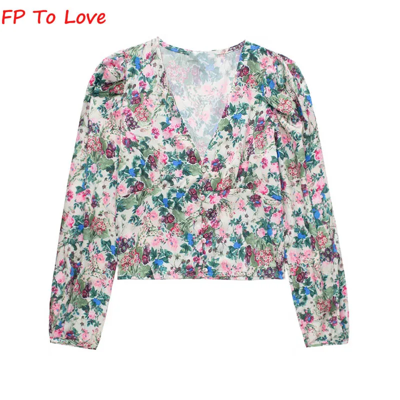 French Vintage 2022 Summer Print V Neck Long Sleeve Shirt Chic Puff Sleeve Single Breasted Top Fp To Love
French Vintage 2022 Summer Print V Neck Long Sleeve Shirt Chic Puff Sleeve Single Breasted Top Fp To Love