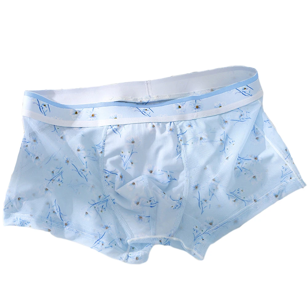 Sexy Men Ice Silk Boxers Mesh Pouch Trunks Printed See-through Short Underwear Summer Thin Breathable Quickly-dry Underpants
Sexy Men Ice Silk Boxers Mesh Pouch Trunks Printed See-through Short Underwear Summer Thin Breathable Quickly-dry Underpants