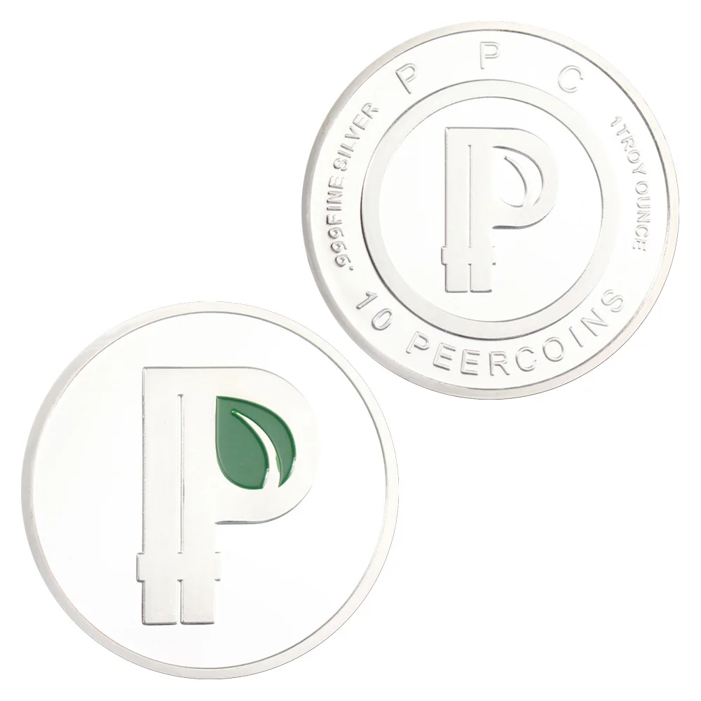 Коллекционная сувенирная монета Peercoin, Посеребренная монета для криптовалюты, физическая криптовалюта, памятная монета
Коллекционная сувенирная монета Peercoin, Посеребренная монета для криптовалюты, физическая криптовалюта, памятная монета