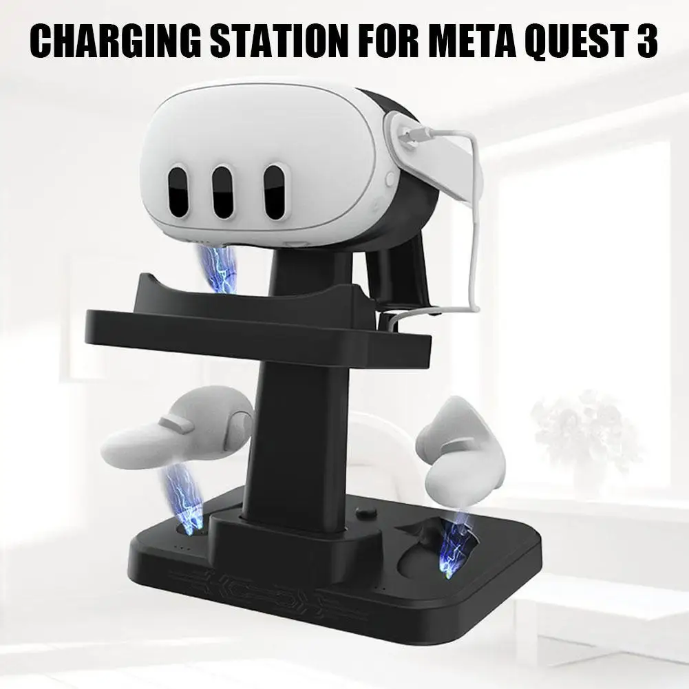Зарядная док-станция VR для Meta Quest 3, Настольная Магнитная зарядная док-станция с дисплеем и контроллерами, аксессуары для наушников
Зарядная док-станция VR для Meta Quest 3, Настольная Магнитная зарядная док-станция с дисплеем и контроллерами, аксессуары для наушников