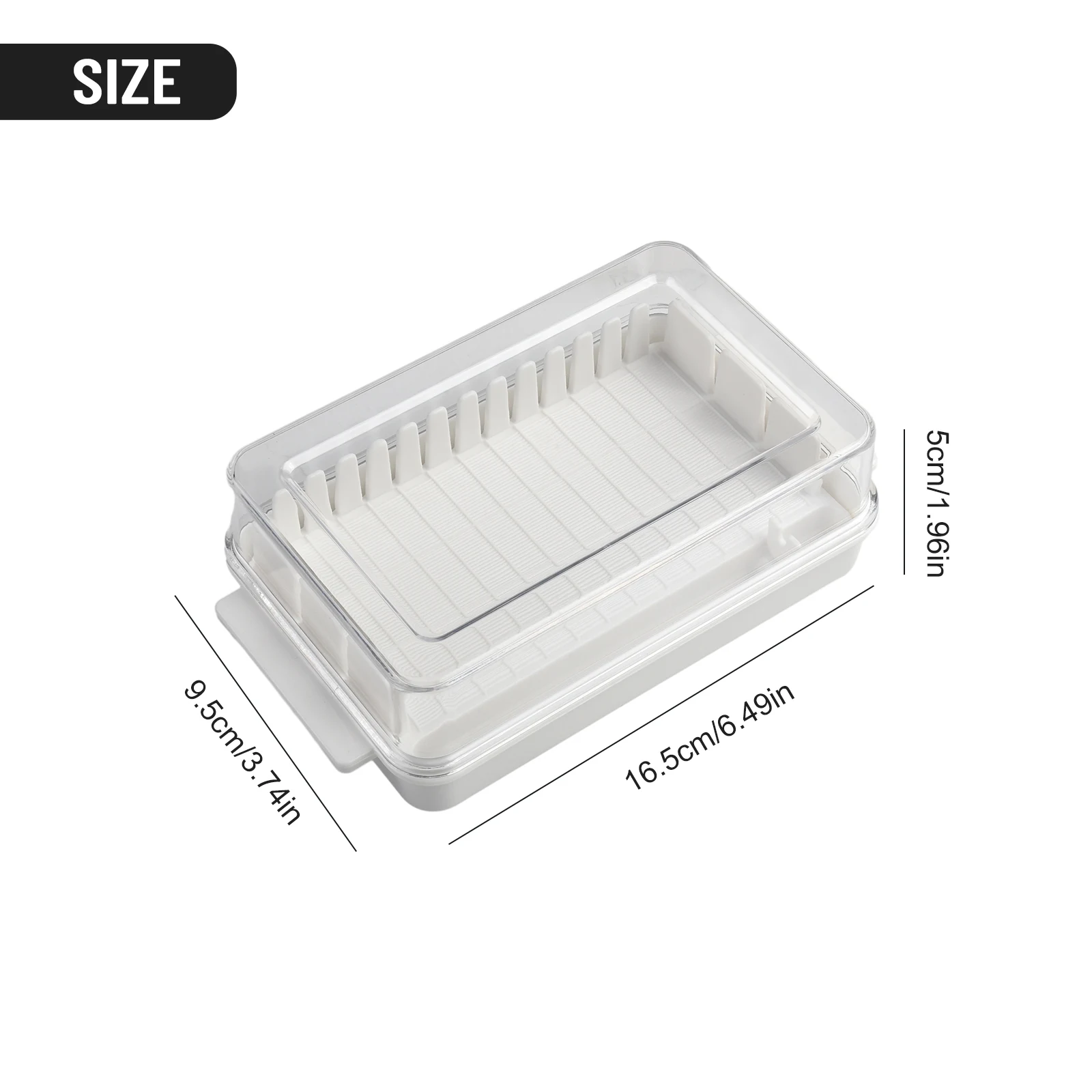 Butter Box Cheese Storage Box PP White 16.5*9.5*5cm Butter Cut Cheese Durable Refrigerator Slice Uniform Design
Butter Box Cheese Storage Box PP White 16.5*9.5*5cm Butter Cut Cheese Durable Refrigerator Slice Uniform Design