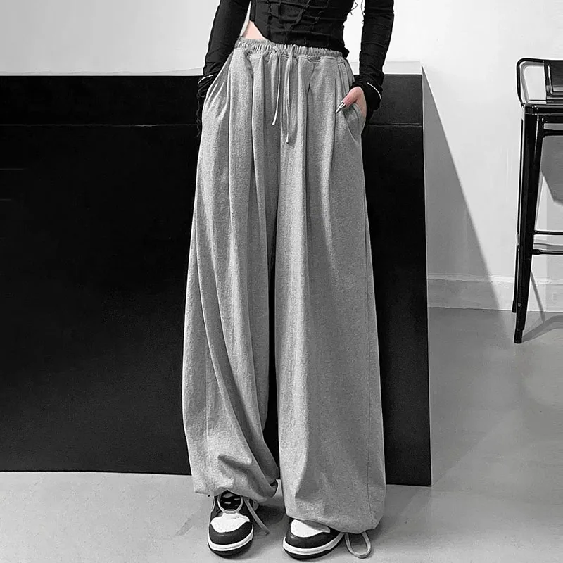 KANCOOL Oversize Gray Fashion Joggers Sweatpants Women Korean Y2K Summer Harajuku High Waist Black Loose Wide Leg Trousers
KANCOOL Oversize Gray Fashion Joggers Sweatpants Women Korean Y2K Summer Harajuku High Waist Black Loose Wide Leg Trousers