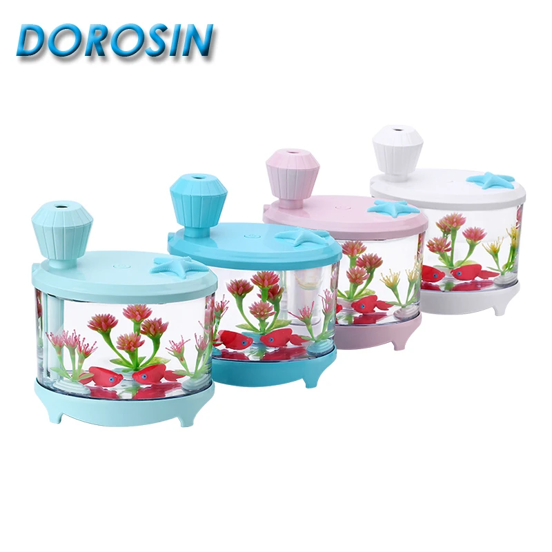 Мультфильм Аквариум Увлажнитель Диффузор USB Зарядка Красивый Ночник Настольный Туман Создатель Для Домашнего Офиса Увлажнение 
Мультфильм Аквариум Увлажнитель Диффузор USB Зарядка Красивый Ночник Настольный Туман Создатель Для Домашнего Офиса Увлажнение