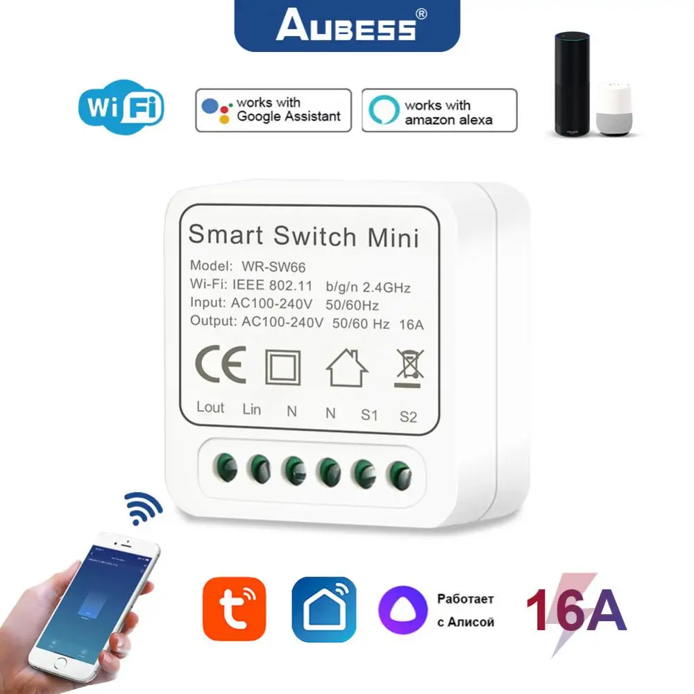 2023 Diy App Control Wifi Smart Switch Tuya Mini Module Supporte 2-way Control Timer Wireless Switches 16a 10a Smart Home New
2023 Diy App Control Wifi Smart Switch Tuya Mini Module Supporte 2-way Control Timer Wireless Switches 16a 10a Smart Home New