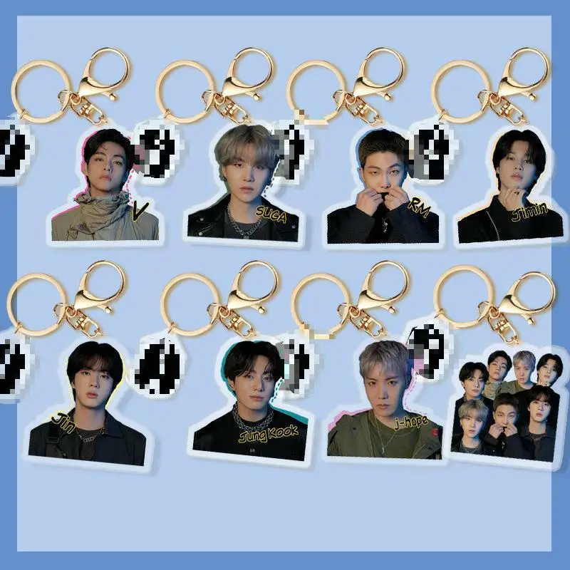 KPOP Bangtan Boys New Album Acrylic Keychain Decoration Pendant Backpack Accessories Cosplay gift JIMIN SUGA JIN Collection
KPOP Bangtan Boys New Album Acrylic Keychain Decoration Pendant Backpack Accessories Cosplay gift JIMIN SUGA JIN Collection
