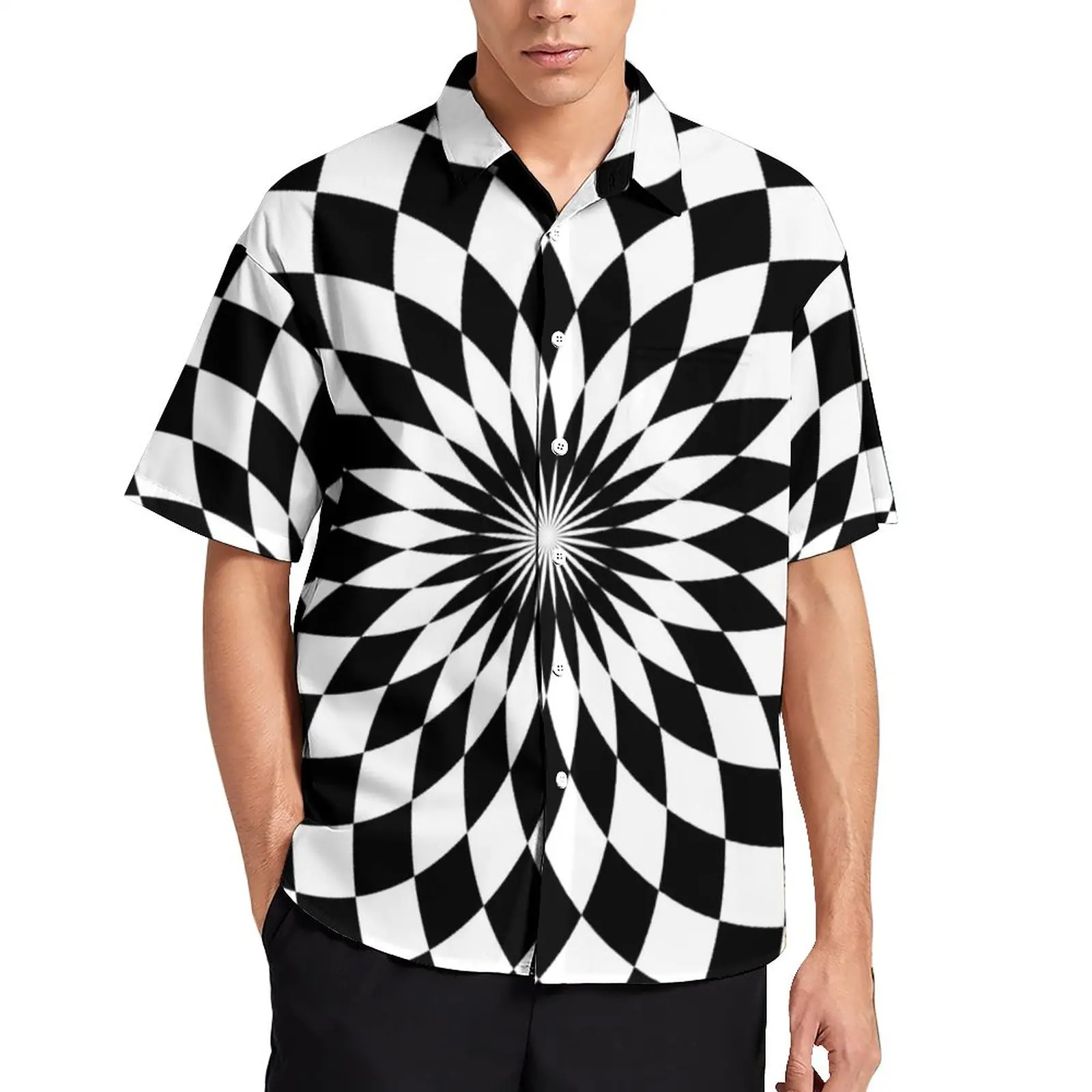 Рубашка в клетку для отпуска с мандалой, мужские повседневные рубашки с черными и белыми цветами, Гавайские блузки, модный топ оверсайз с ко...
Рубашка в клетку для отпуска с мандалой, мужские повседневные рубашки с черными и белыми цветами, Гавайские блузки, модный топ оверсайз с ко...