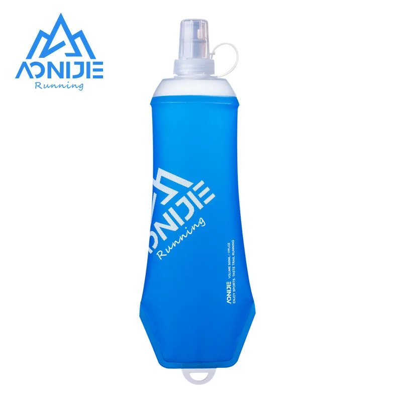 

AONIJIE 500 мл уличная спортивная коническая бутылка для воды термополиуретановая мягкая колба чайник для гидратации не содержит Бисфенол А для...