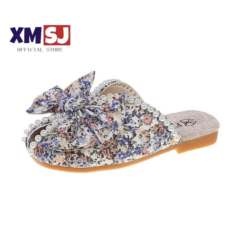 Children Slippers Kids Summer Slippers for Girls Soft Floral Cloth Princess Sweet Indoor Outdoor Girls Pearls Slippers Bow-knot
Children Slippers Kids Summer Slippers for Girls Soft Floral Cloth Princess Sweet Indoor Outdoor Girls Pearls Slippers Bow-knot