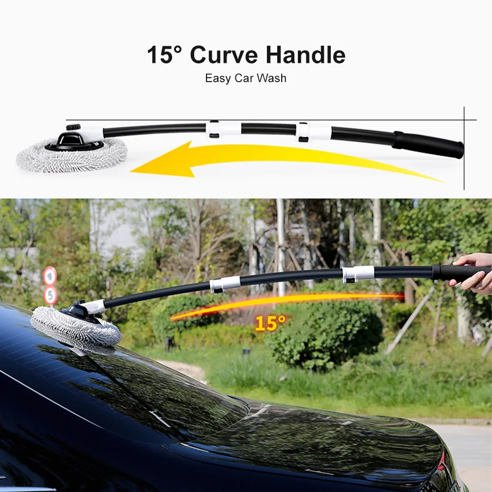 Car Wash Mop Cleaning Brush 15° Car Wash Brush Telescopic Long Handle Mop Curved Rod Soft Brush Car Cleaning Tools Supplies
Car Wash Mop Cleaning Brush 15° Car Wash Brush Telescopic Long Handle Mop Curved Rod Soft Brush Car Cleaning Tools Supplies