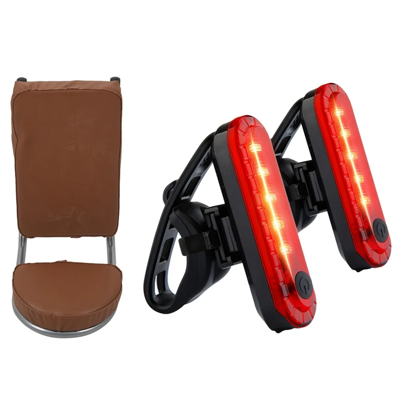 1 Set Rear Bike Tail Light,Ultra Bright USB Taillights & 1 Pcs Children's Bike Seat Bike Rear Seat Kid Back Seat
1 Set Rear Bike Tail Light,Ultra Bright USB Taillights & 1 Pcs Children's Bike Seat Bike Rear Seat Kid Back Seat