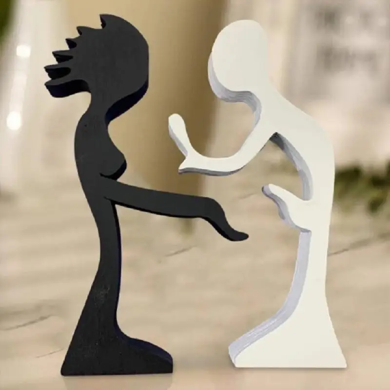 Wooden Couples Statue Spoof Wooden Ornaments Hand-carved Arts Crafts Desktop Men Women Decorations Home Office Decoration
Wooden Couples Statue Spoof Wooden Ornaments Hand-carved Arts Crafts Desktop Men Women Decorations Home Office Decoration
