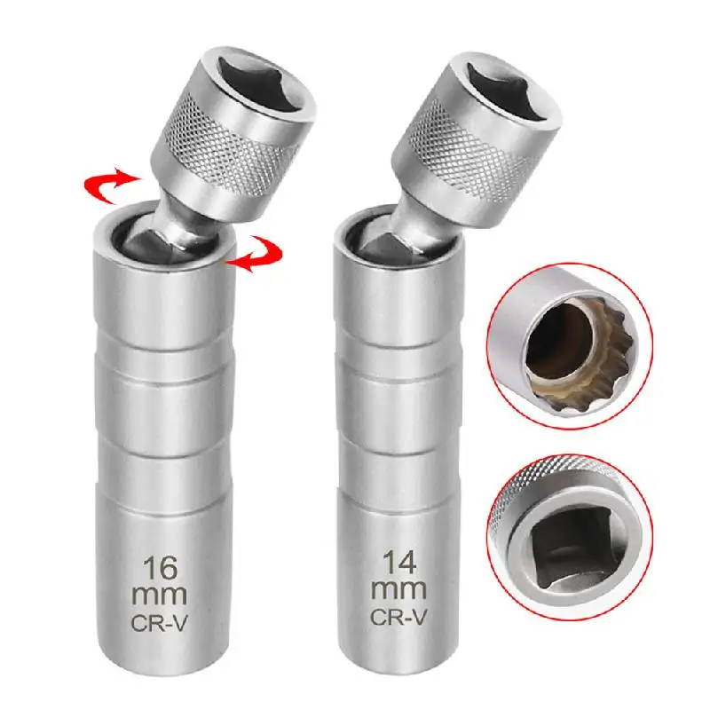 Socket Wrench Magnetic 12 Angle Repairing Removal Tool Thin Wall 3/8" Drive Sockets for 14/16mm Spark Plug Point Remover Wrench
Socket Wrench Magnetic 12 Angle Repairing Removal Tool Thin Wall 3/8" Drive Sockets for 14/16mm Spark Plug Point Remover Wrench