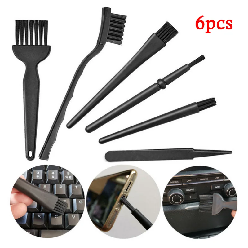 6pcs Anti-static Keyboard Cleaning Brush Portable Handle Cleaning Small Brush Laptop Motherboard Dust Keyboard Brush Kit
6pcs Anti-static Keyboard Cleaning Brush Portable Handle Cleaning Small Brush Laptop Motherboard Dust Keyboard Brush Kit