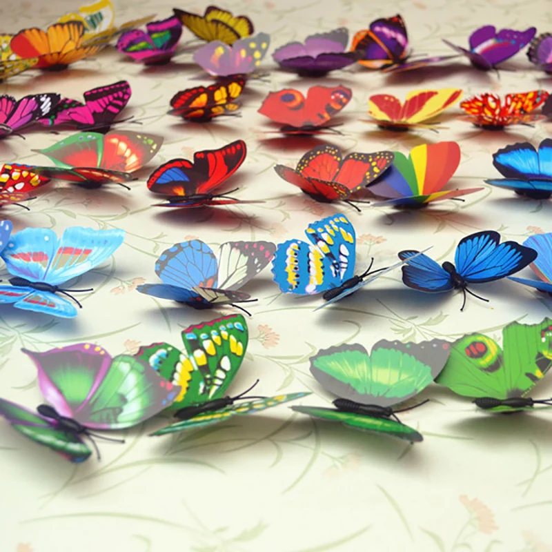 12Pcs Multicolor Butterfly Wall Stickers 3D Stereo Home Wedding Party Decoration Magnet Refrigerator Bedroom For Christmas Decor
12Pcs Multicolor Butterfly Wall Stickers 3D Stereo Home Wedding Party Decoration Magnet Refrigerator Bedroom For Christmas Decor