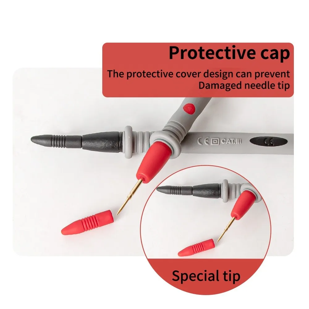 PT1005 1000V 10A Multimeter Test Leads Tester Tips With Replaceable Needle Probe Banana Plug Alligator Clip SMD Test Cable
PT1005 1000V 10A Multimeter Test Leads Tester Tips With Replaceable Needle Probe Banana Plug Alligator Clip SMD Test Cable