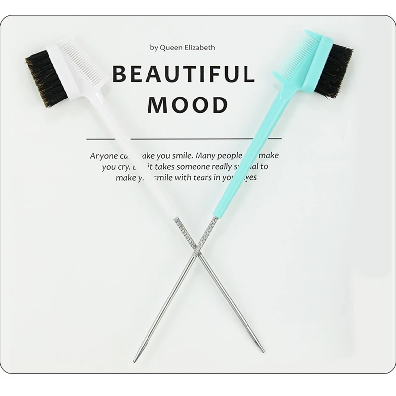 Eyebrow Brush Double Edge Control Sided Multicolor Hair Comb Salon Steel Pin Tail Steel Hair Styling Eyebrow Comb Beauty Tool
Eyebrow Brush Double Edge Control Sided Multicolor Hair Comb Salon Steel Pin Tail Steel Hair Styling Eyebrow Comb Beauty Tool