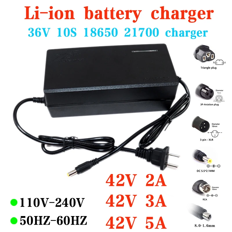 42V 2A 3A 5A 36V 18650 21700 10S 10Ah 15Ah 20Ah lithium battery charger scooter electric bicycle 10S lithium ion battery charger
42V 2A 3A 5A 36V 18650 21700 10S 10Ah 15Ah 20Ah lithium battery charger scooter electric bicycle 10S lithium ion battery charger