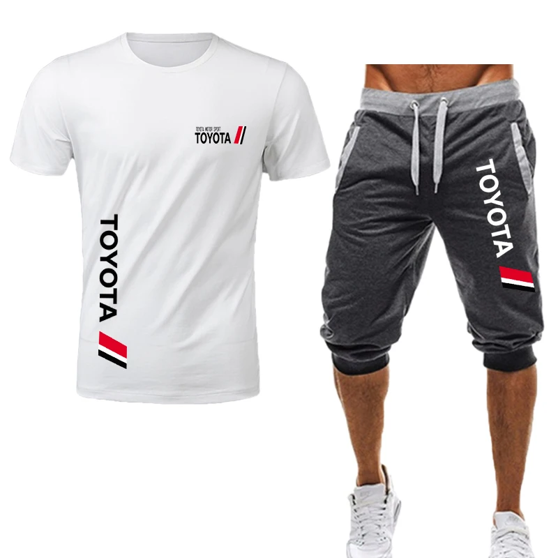 22 new summer men's short-sleeved car logo sports suit cotton T-shirt printing custom jogging suit brand Toyota sports suit
22 new summer men's short-sleeved car logo sports suit cotton T-shirt printing custom jogging suit brand Toyota sports suit