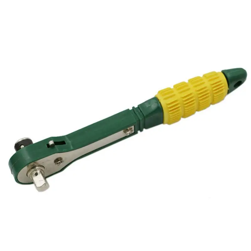 

1pc 1/4" 6.35mm Mini Rapid Ratchet Wrench Screwdriver Rod Quick Socket Tools Yellow Green Adjustable Span Release Easy