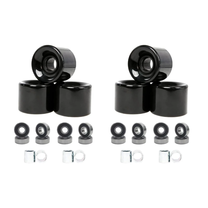 Pack Of 8 60Mm Skateboard Wheels + ABEC-9 Bearing Steel And Spacers Cruiser Wheels
Pack Of 8 60Mm Skateboard Wheels + ABEC-9 Bearing Steel And Spacers Cruiser Wheels