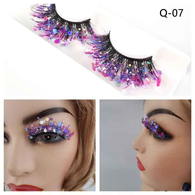Luminous Sequin Eyelashes Wholesale Color Fluorescent Luminous Stage Performance Eyelashes Thick Party Makeup Eyelashes
Luminous Sequin Eyelashes Wholesale Color Fluorescent Luminous Stage Performance Eyelashes Thick Party Makeup Eyelashes