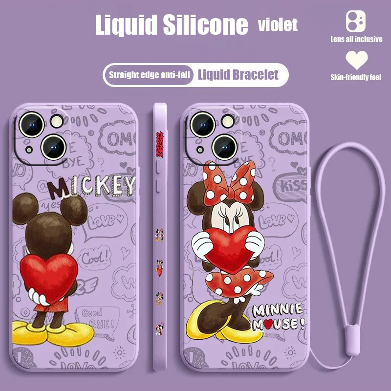 Disney Mickey Mouse Love Phone Case For Apple iPhone 14 13 12 mini 11 Pro 8 7 6S 6 Plus XR XS X Max Liquid Left Rope Cover
Disney Mickey Mouse Love Phone Case For Apple iPhone 14 13 12 mini 11 Pro 8 7 6S 6 Plus XR XS X Max Liquid Left Rope Cover